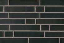 Плитка ABC Klinker Klinker Fasad 390 Tiefschwarz Langformat 5.2x49 см, поверхность матовая, рельефная