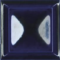 Плитка Absolut Keramika Cube Decor Cobalto 10x10 см, поверхность глянец, рельефная