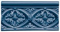 Плитка Adex Modernista Relieve Bizantino CC Azul Oscuro 7.5x15 см, поверхность глянец, рельефная
