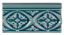 Плитка Adex Modernista Relieve Bizantino CC Gris Azulado 7.5x15 см, поверхность глянец, рельефная