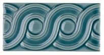 Плитка Adex Modernista Relieve Clasico CC Gris Azulado 7.5x15 см, поверхность глянец, рельефная