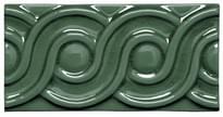 Плитка Adex Modernista Relieve Clasico CC Verde Oscuro 7.5x15 см, поверхность глянец, рельефная