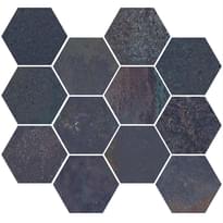 Плитка Aparici Corten Sapphire Natural Mosaico Hexagonal 30x28 см, поверхность матовая