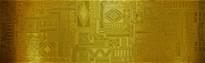Плитка Aparici Glimpse Gold Ant 29.75x99.55 см, поверхность матовая, рельефная