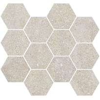 Плитка Aparici Lithops Ivory Natural Mosaico Hexagonal 30x28 см, поверхность матовая, рельефная