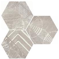 Плитка Apavisa North Sand Decor Hexagon 25x29 см, поверхность матовая, рельефная