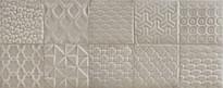 Плитка Argenta Folk Mosaic Plomo 20x50 см, поверхность глянец, рельефная