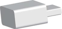 Плитка Butech Pro Part Aluminium Anodizado Silver Corner Xlight 7 0.8x0.8 см, поверхность матовая