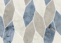 Плитка Century Contact Fashion Mix Blue Mosaico Su Rete Molata 22x31 см, поверхность полуполированная