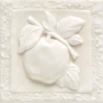 Плитка Ceramiche Grazia Essenze Apple Bianco Craquele 13x13 см, поверхность глянец, рельефная