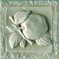 Плитка Ceramiche Grazia Essenze Apple Felce Craquele 13x13 см, поверхность глянец, рельефная