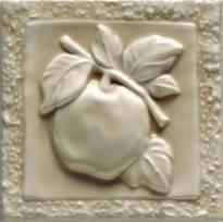 Плитка Ceramiche Grazia Essenze Apple Gelsomino 13x13 см, поверхность глянец, рельефная