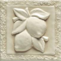 Плитка Ceramiche Grazia Essenze Lemon Magnolia Craquele 13x13 см, поверхность глянец, рельефная