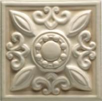Плитка Ceramiche Grazia Essenze Neoclassico Gelsomino 13x13 см, поверхность глянец, рельефная