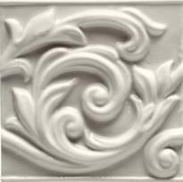 Плитка Ceramiche Grazia Essenze Voluta Ice 13x13 см, поверхность глянец, рельефная