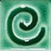 Плитка Cerasarda Pitrizza Angolo Onda Verde Smeraldo 5x5 см, поверхность глянец