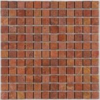 Плитка Diffusion Peter And Stone Stonesticker Rouge 2.3x2.3 Cm 30.5x30.5 см, поверхность матовая
