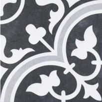 Плитка Diffusion Porcelain Decors Arte Due Black 25x25 см, поверхность полуматовая