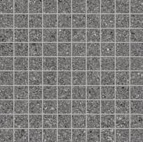 Плитка Ergon Grain Stone Mosaico 3x3 Fine Grain Dark Lappato 30x30 см, поверхность полуполированная
