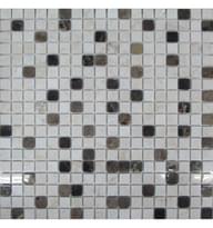 Плитка FK Marble Mix Mosaic Coffee 15-4P 30.5x30.5 см, поверхность полированная