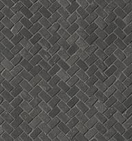 Плитка Fap Maku Dark Gres Mosaico Spina Matt. 30x30 см, поверхность матовая, рельефная