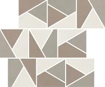 Плитка Impronta Italgraniti Nuances Mosaico Triangoli Mix Caldo 1 Strideup 30x30 см, поверхность матовая, рельефная