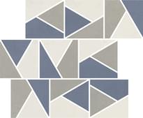 Плитка Impronta Italgraniti Nuances Mosaico Triangoli Mix Freddo 2 Strideup 30x30 см, поверхность матовая, рельефная
