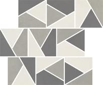 Плитка Impronta Italgraniti Nuances Mosaico Triangoli Mix Freddo 3 Strideup 30x30 см, поверхность матовая, рельефная