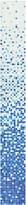 Плитка Irida Mosaic Sfumature Exotic Blue 32.7x261.6 см, поверхность глянец
