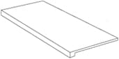 Плитка Italon Materia Magnesio Scalino Frontale 33x60 см, поверхность полуматовая, рельефная