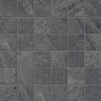 Плитка Keope Ubik Anthracite Mosaico 30x30 см, поверхность матовая, рельефная