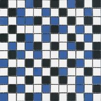 Плитка Land Gallery Slim Blue Multicolor Mosaico 2.5x2.5 29.75x29.75 см, поверхность матовая