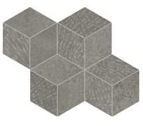 Плитка Lea Ceramiche Concreto Cube Mix Medium 35x30.5 см, поверхность матовая, рельефная