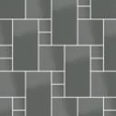 Плитка Micro Microtiles Offset Glaze Graphite 35.1x30.1 см, поверхность глянец, рельефная