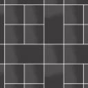Плитка Micro Microtiles Plaid Glaze Black 30.1x30.1 см, поверхность глянец, рельефная