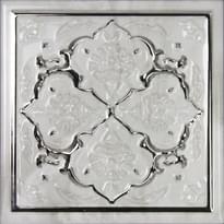Плитка Monopole Petra Dec Armonia Brillo Bisel Silver. C 15x15 см, поверхность глянец, рельефная