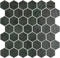 Плитка Onix Mosaico Hex Xl Zelik Green 28.4x28.6 см, поверхность глянец