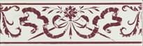 Плитка Original Style Artworks Brilliant White Love Knot Burgundy 5x15.2 см, поверхность глянец