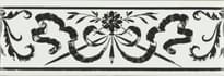 Плитка Original Style Artworks Brilliant White Love Knot Jet Black 5x15.2 см, поверхность глянец