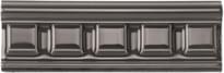 Плитка Original Style Artworks Charcoal Grey Dentil 5x15.2 см, поверхность глянец, рельефная