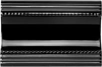 Плитка Original Style Artworks Jet Black Plain Cornice 7.5x15.2 см, поверхность глянец, рельефная