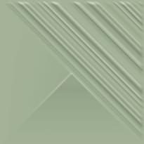 Плитка Paradyz Feelings Green Wall Struktura Gloss 19.8x19.8 см, поверхность глянец, рельефная