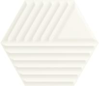 Плитка Paradyz Woodskin Bianco Heksagon Struktura C 19.8x17.1 см, поверхность матовая, рельефная
