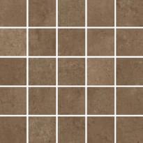 Плитка Piemme Ceramiche Bits And Pieces Peat Brown Mosaico Nat-Ret 30x30 см, поверхность матовая, рельефная