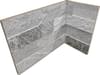 Плитка Rondine Cubics Grey Angolo Interno Monolitico 10x20 см, поверхность матовая, рельефная