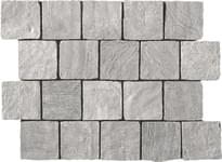 Плитка Serenissima Cir Biarritz Mosaico Spacco Cendre R11 30x40 см, поверхность матовая, рельефная