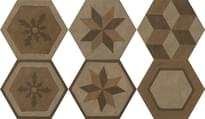 Плитка Settecento Gea Essagona Decoro Colori Caldi 40.9x47.2 см, поверхность матовая, рельефная