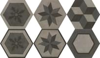 Плитка Settecento Gea Essagona Decoro Colori Freddi 40.9x47.2 см, поверхность матовая, рельефная