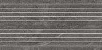 Плитка Settecento Nordic Stone Bacchette Anthracite 2.3x60 Su Rete 29.9x60 см, поверхность матовая, рельефная