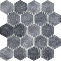 Плитка Starmosaic Wild Stone Mosaic Hexagon Vbs Tumbled 64x74 30.5x30.5 см, поверхность матовая